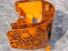 motorcycle design orange skulls